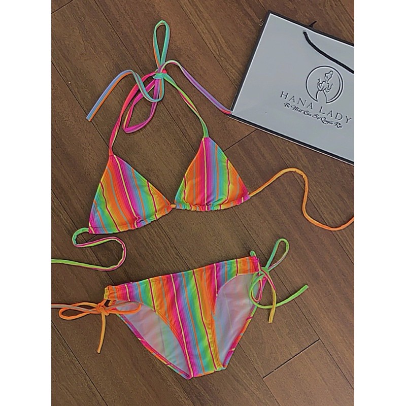 Bikini 2 mảnh sexy cao cấp 7 sắc cầu vồng siêu sang chảnh | BigBuy360 - bigbuy360.vn