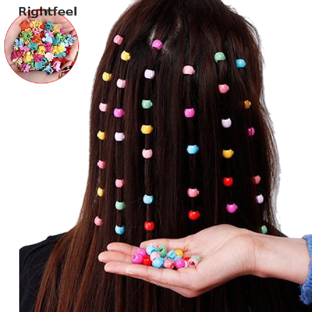 Set 50 Kẹp Tóc Càng Cua Đính Hoa / Thỏ Mini Dễ Thương Cho Bé Gái