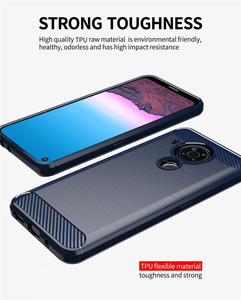 Ốp Điện Thoại Chống Sốc Màu Trơn Nhám Cho Nokia 5.4