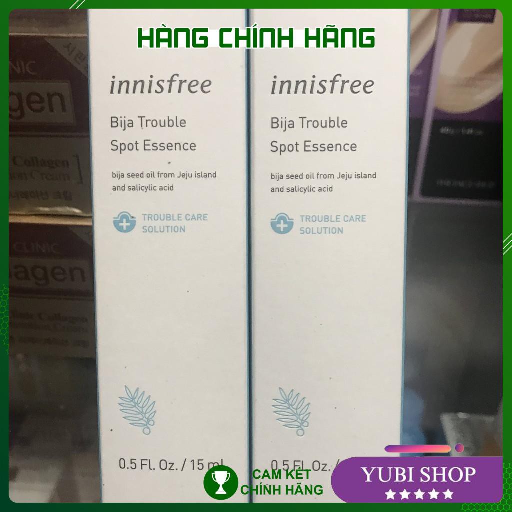 TINH CHẤT XỬ LÍ MỤN INNISFREE - HÀN QUỐC - TINH CHẤT XỬ LÍ MỤN BIJA TROUBLE SPOT ESSENCE INNISFREE 15ML