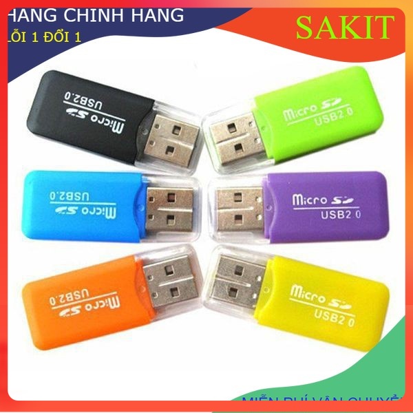 Đầu đọc thẻ nhớ usb đa năng dễ dàng đọc thẻ SD, Mini SD