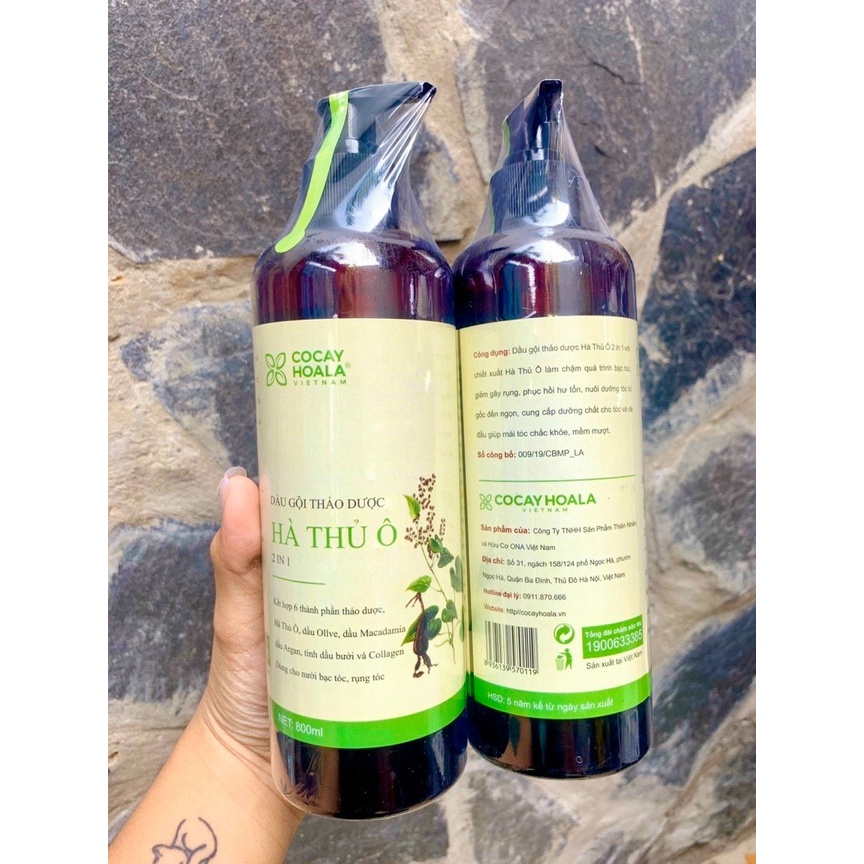 Dầu gội hà thủ ô 800ml