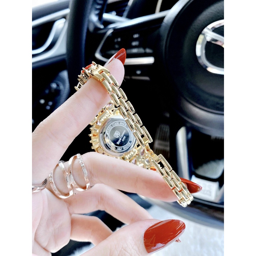 Đồng hồ đeo tay nữ chính hãng, đồng hồ nữ ROYAL CROWN đính full kim cương nhân tạo siêu cao cấp, sang chảnh dành cho nữ