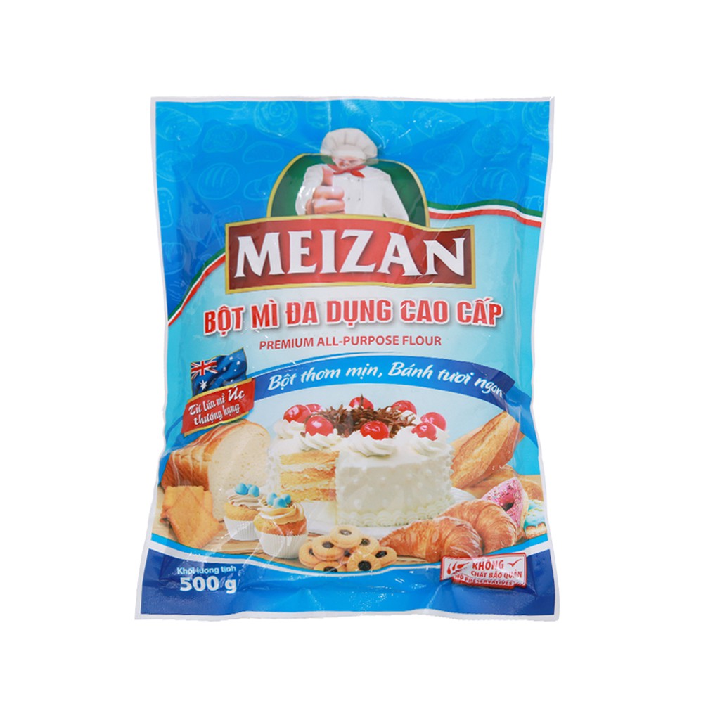 Bột mì đa dụng Meizan cao cấp 500gr