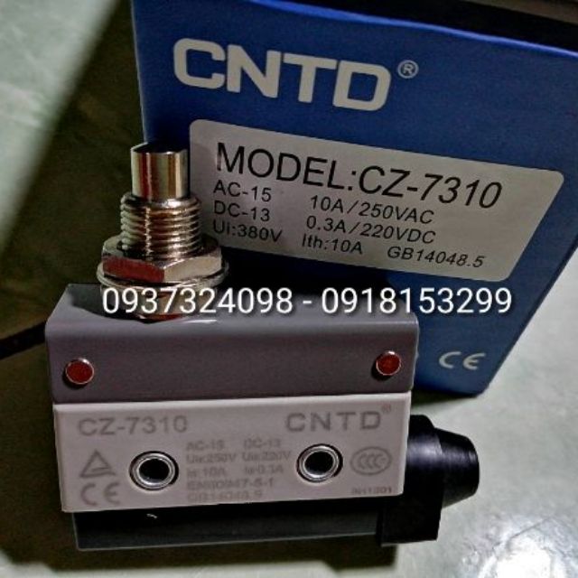 Công tắc hành trình nút nhấn CNTD Cz-7310-10A-250vac