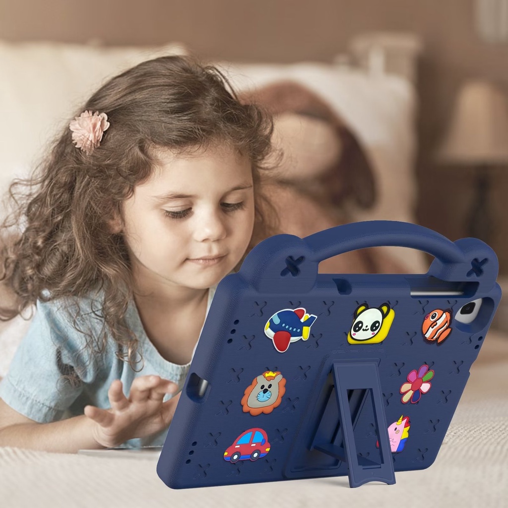 For Lenovo Tab M10 HD 2nd Gen TB-X306X X306F M10 FHD Plus 10.3’’ TB-X606F/X  K10 TB-X6C6 Pattern Kids EVA Shockproof Case With Hand Holder Foldable Bracket Tablet Cover