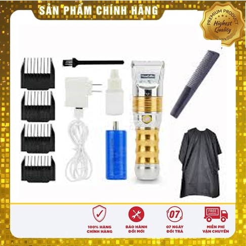 Tăng đơ cắt tóc chuyên nghiệp Huaerbo B60 pin trâu lưỡi bén tặng áo choàng và lược - Tông đơ cắt tóc - LT Store Mall