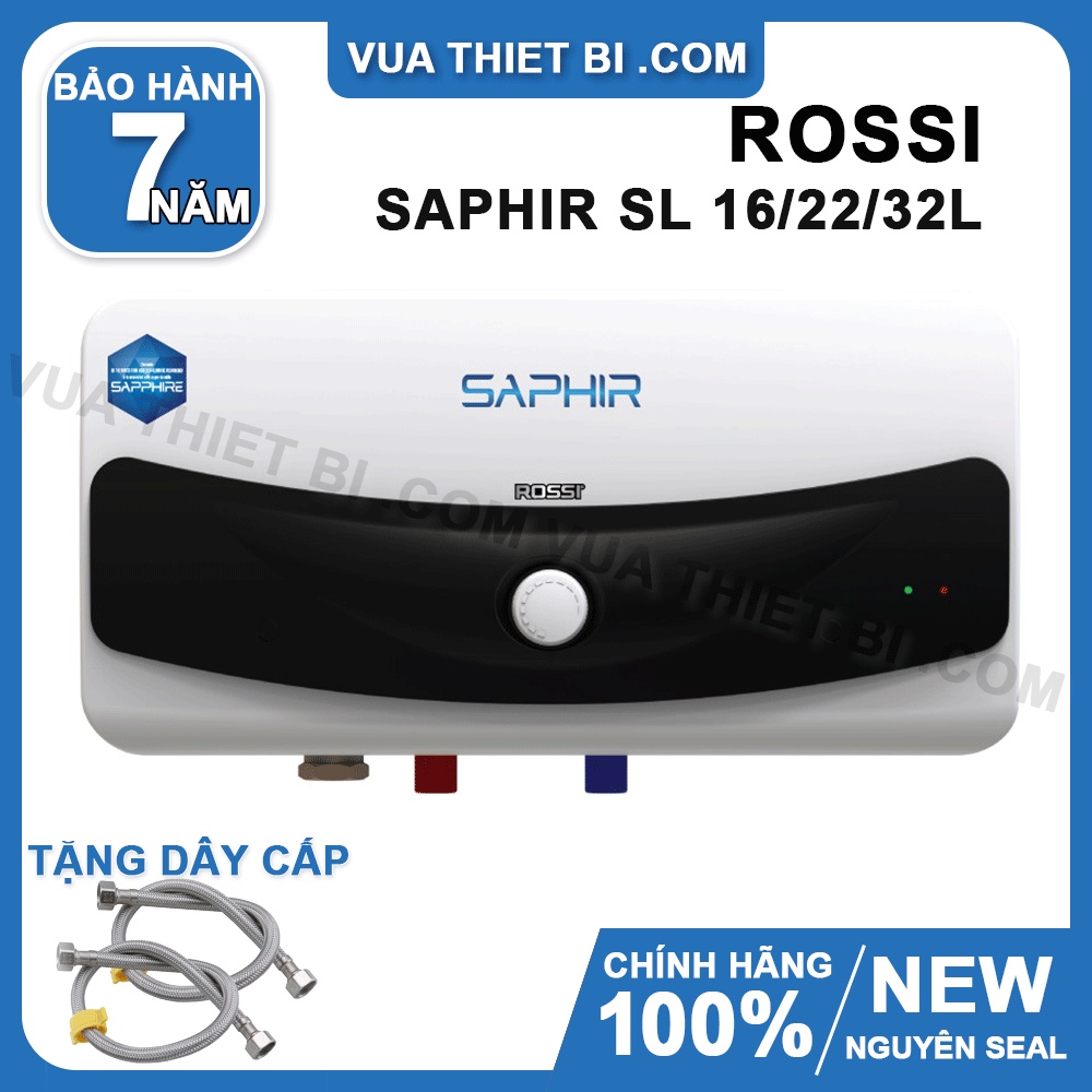 [22L] Rossi Saphir 22 Lít Ngang – RS22SL – Bình Nóng Lạnh gián tiếp