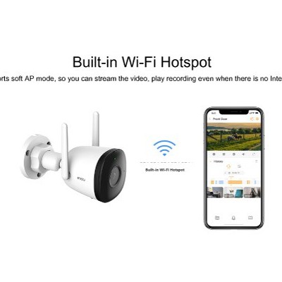 Camera IP 2M WiFi Ngoài Trời IMOU F22P Bullet 2C 2E G26EP G22P F22FP 1080P FullHD  Còi Hú, MÀU BAN ĐÊM Dahua Việt Nam