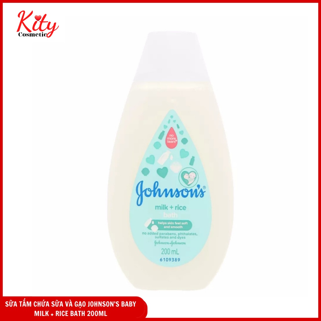 Sữa tắm chứa sữa và gạo Johnsons Baby Bath Milk + Rice (200ml)