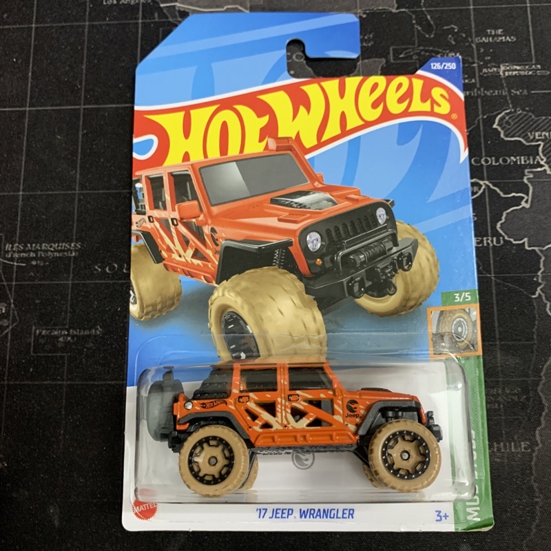 Xe mô hình Hot Wheels ‘17 Jeep Wrangler Treasure Hunts