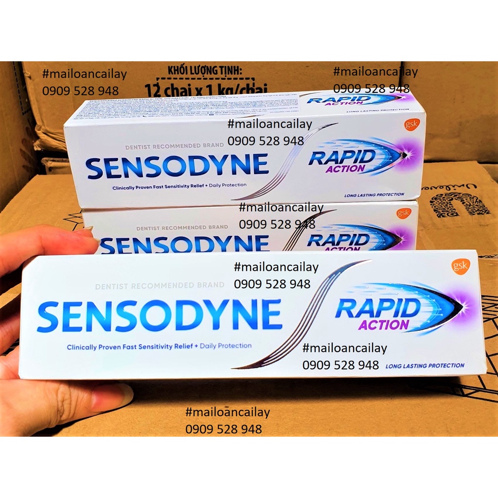 Kem Đánh Răng Giảm Ê Buốt Sensodyne Rapid action Tím 100g