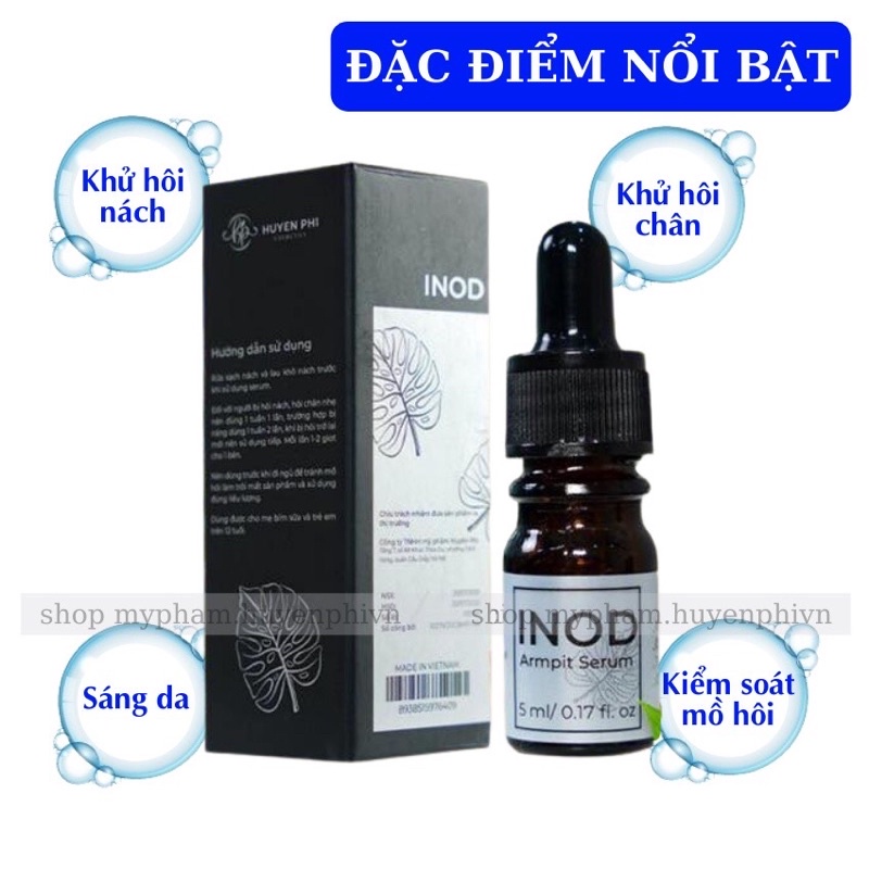 Serum hôi nách INOD Huyền Phi khử hôi nách hôi chân hết thâm sáng da