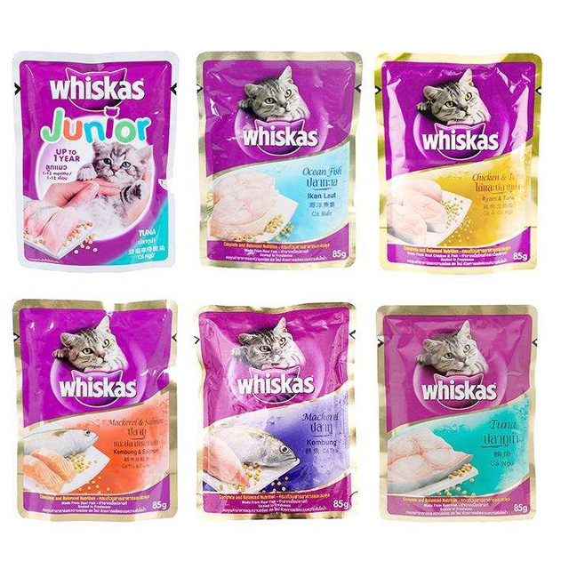 [Mã PET50K giảm Giảm 10% - Tối đa 50K đơn từ 250K] 12 gói pate Whiskas cho mèo