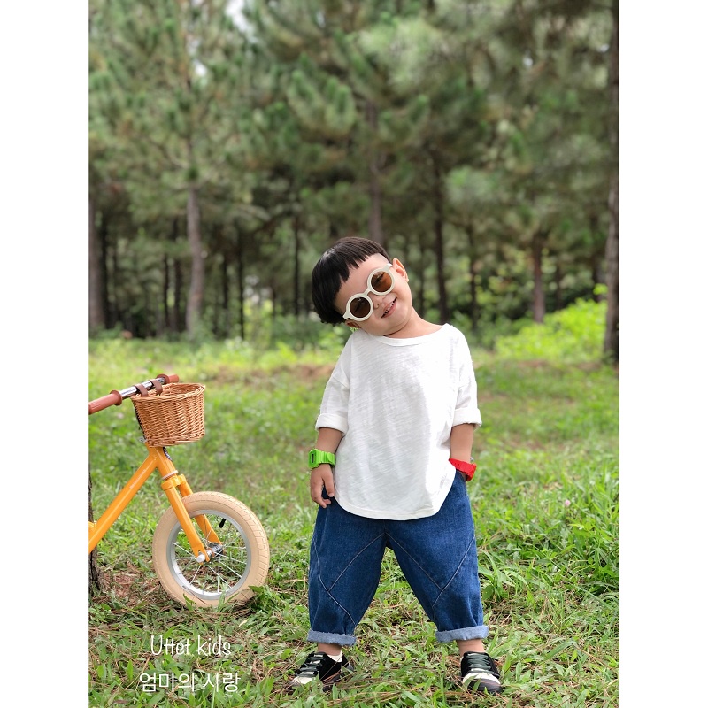 [Ảnh thật] ÁO THUN TAY DÀI HÀN QUỐC 1240 DÀNH CHO BÉ GÁI VÀ BÉ TRAI MÙA THU ĐÔNG