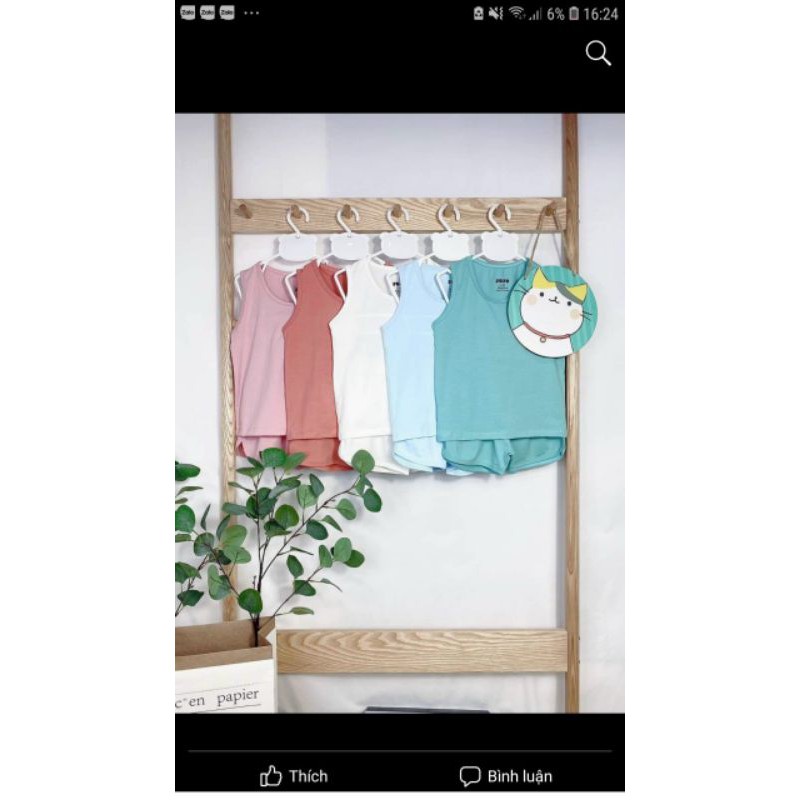 JO JO sale sốc Set bộ ba lỗ bé trai bé gái chính hãng