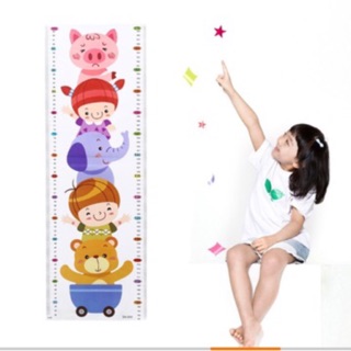 Decal dán tường thước đo chiều cao cho bé