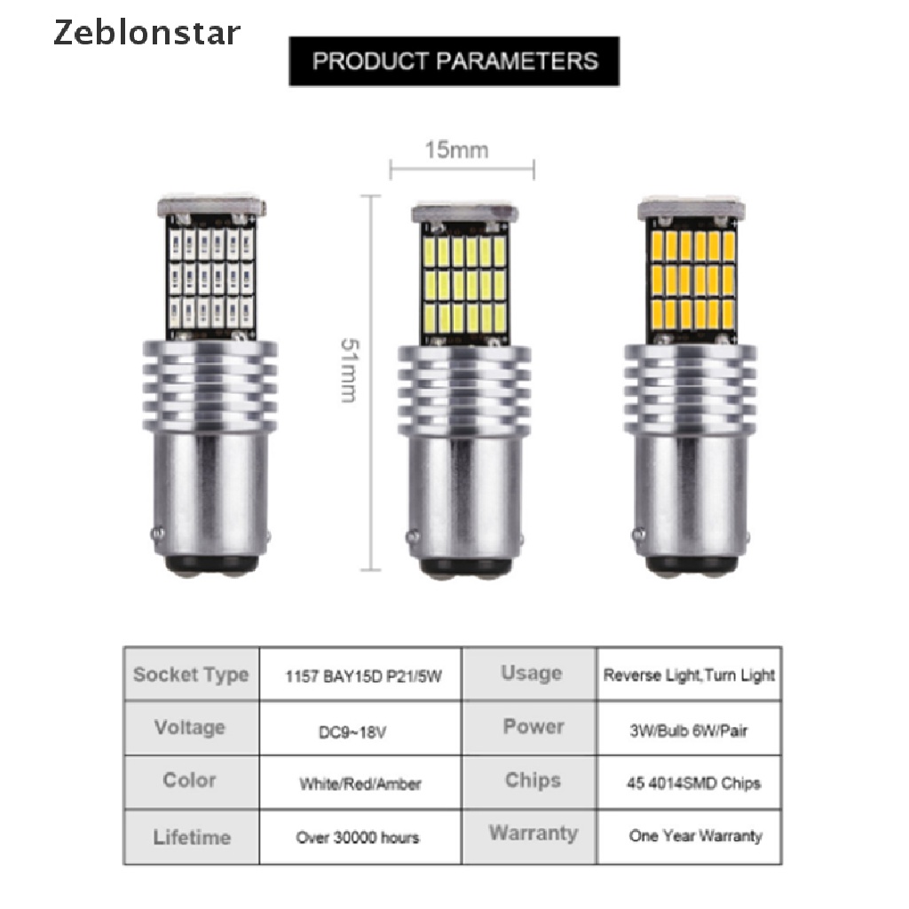 Đèn led Canbus P21W / 5W Bay15d 45 led smd 4014 1157 Cao Cấp