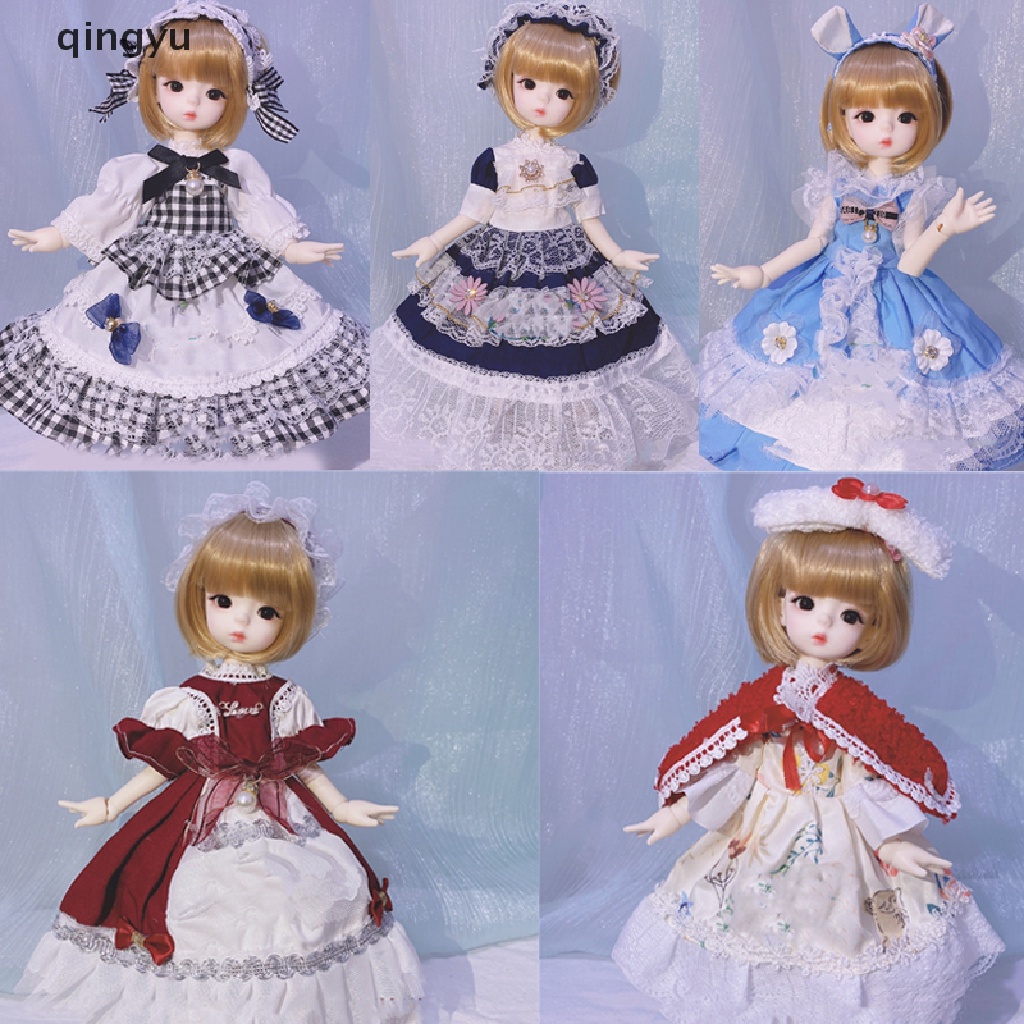 qingyu BJD Loli Doll Lolita Clothes 1/6 BJD Accessories Beautiful Maid Dress Girls Gift PLI