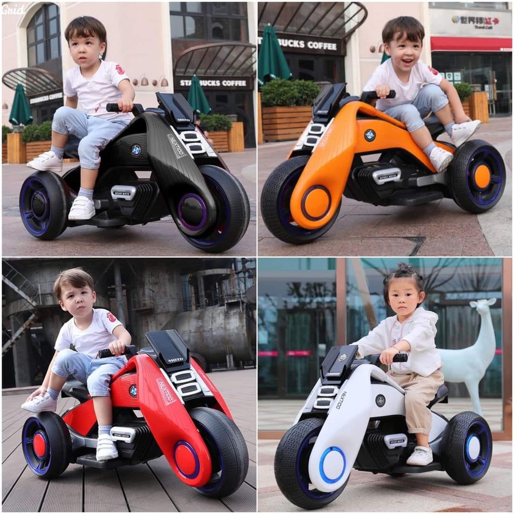 Xe máy điện trẻ em NEXTIOO, xe MOTO điện cho bé Loại To