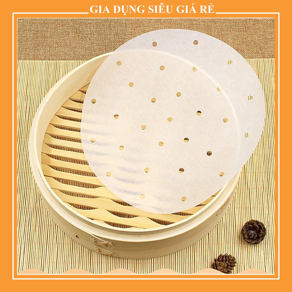 GIẤY NẾN ĐỤC LỖ SIZE 20cm DÙNG CHO NỒI CHIÊN KHÔNG DẦU [ 100 TỜ ] ( TỔNG KHO ĐÈN NHÁY )