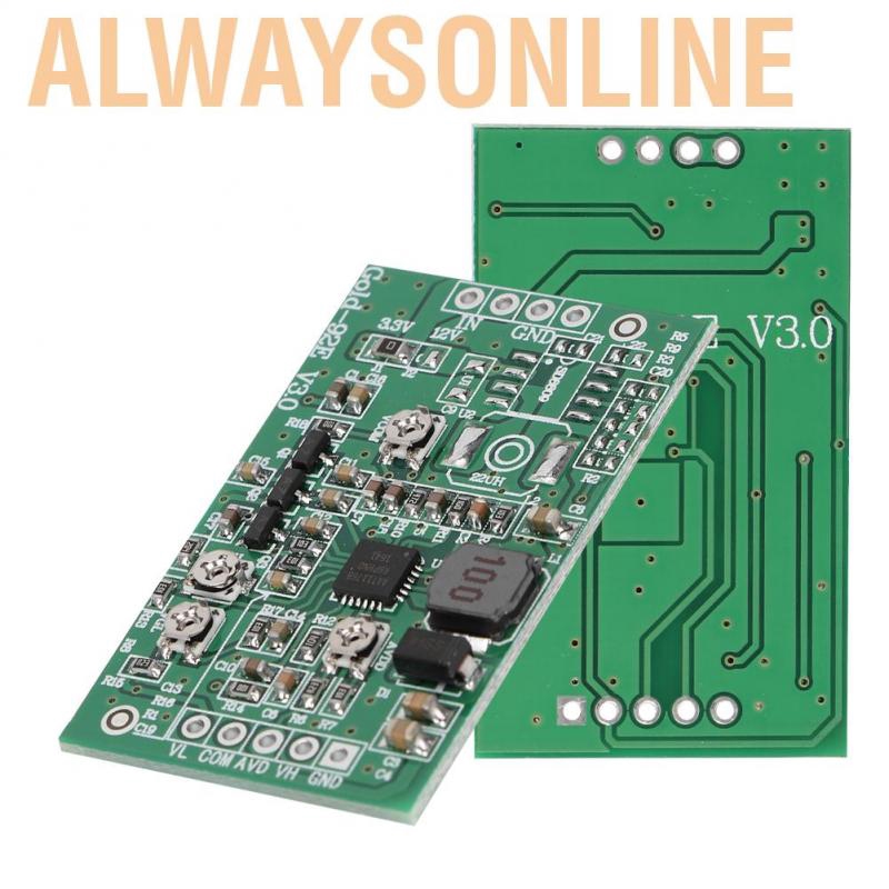 Alwaysonline 92E Boost Board Module LCD Display T-Con Logic Card VCOM / AVDD VGH VGL Adjustable 4-channel volt