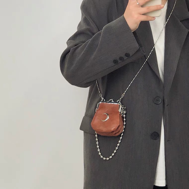 Túi xách mini phối dây xích thời trang cho nữ