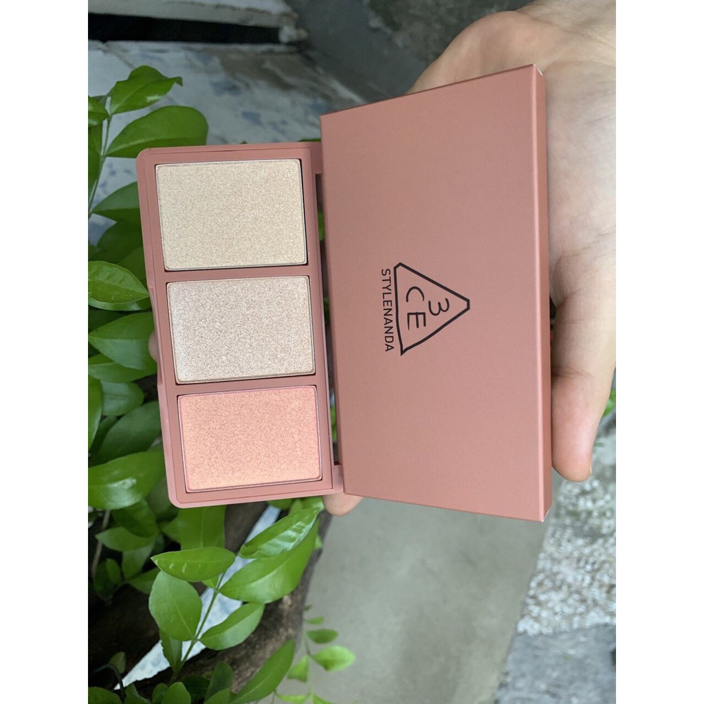 Bảng Phấn Highlight Bắt Sáng 3CE Strobing Skin Palette