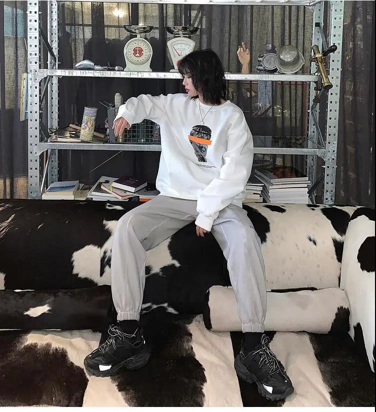 NRVP Áo Hoodie Nữ Tay Dài Thời Trang Hàn Quốc 2021