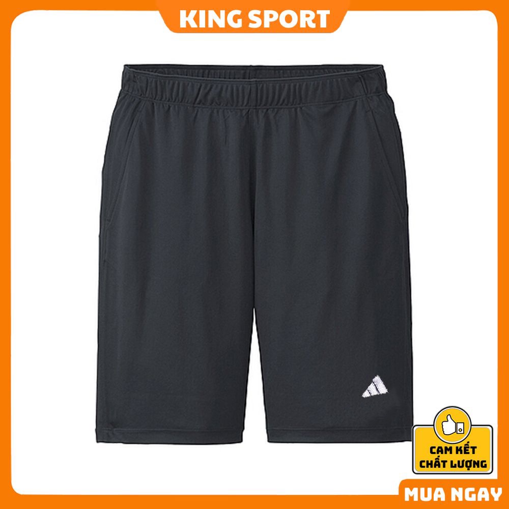 Quần đùi nam thể thao ống rộng big size chính hãng KING SPORT, Quần đùi nam mặc nhà vải mát big size unisex
