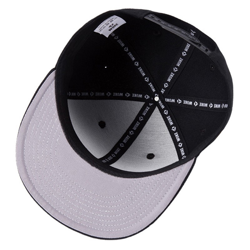 WuKe Caps Snapback For Uni Hip Hop Baseball Cap black