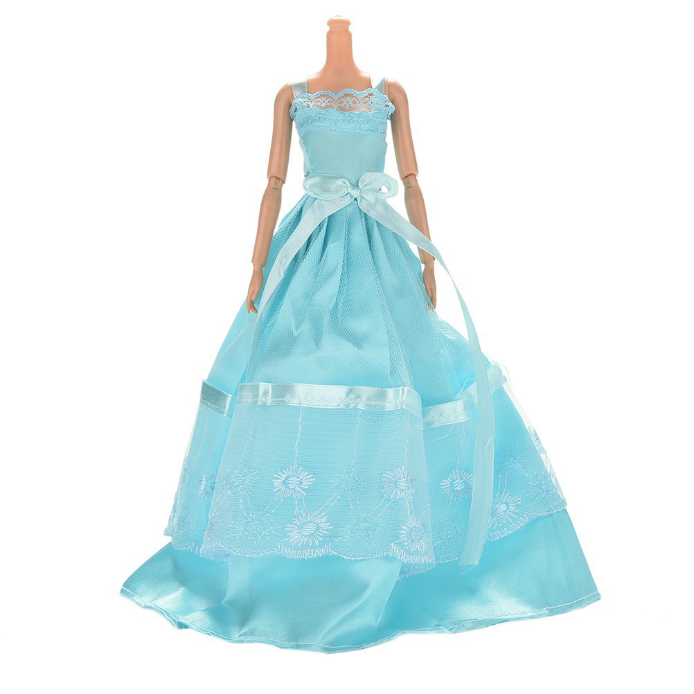 1 Pcs Sling Lace Party Dress for 11 &quot; Barbies Doll Color Random Fashionapple
