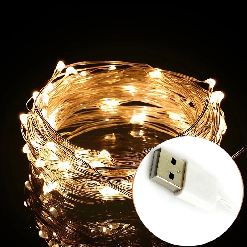 Dây Đèn Led 1M / 2M / 3M / 5M / 10M Dùng Trang Trí Tiệc