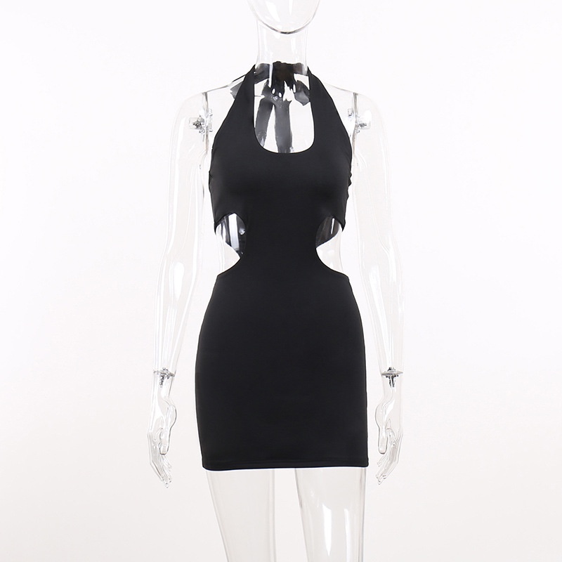 Đầm Tay Dài Hở Lưng Màu Trơn Quyến Rũ Thời Trang Dành Cho Nữ