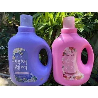 Nước giặt blue ca Hàn quốc thơm đậm đặc thùng 4 can mỗi can 2l
