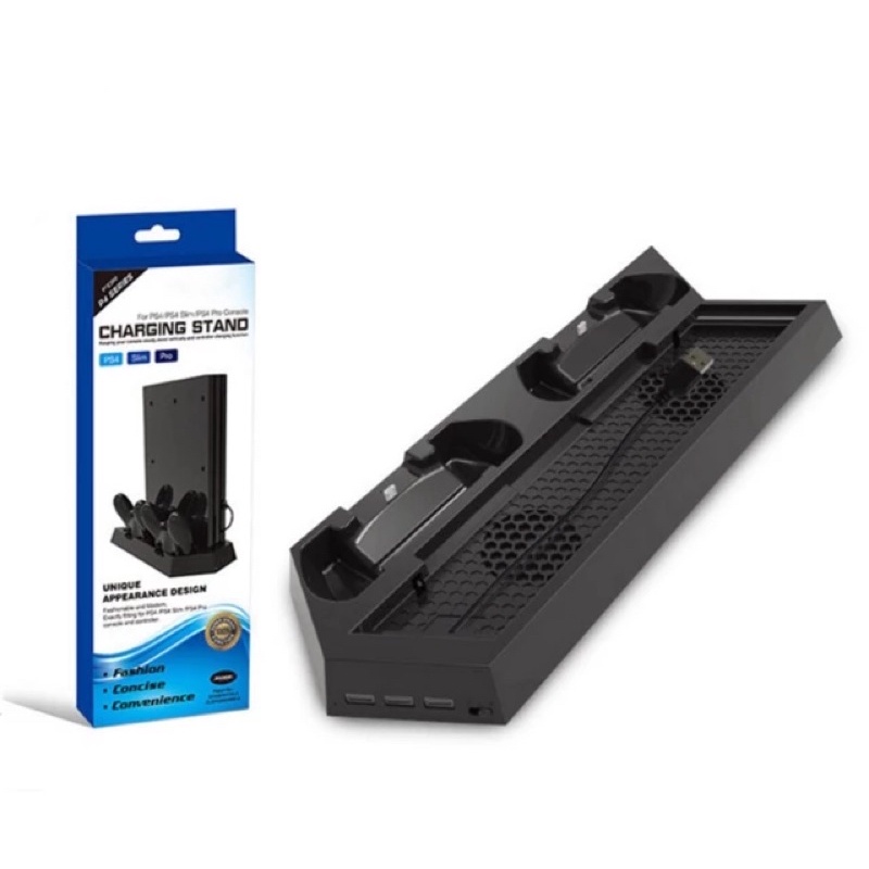 Đế dựng Ps4 Fat/ Slim /Pro làm mát ps4 slim và Ps4 pro mẫu slimfit PS4 tản nhiệt Ps4