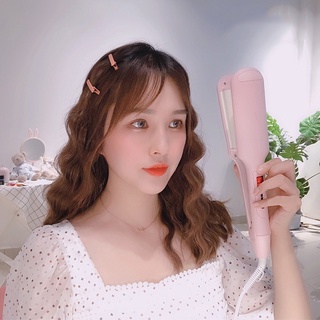 Máy uốn tóc làm xoăn 2 trục hồng dập sóng nước màn hình lcd làm tóc đẹp nhẹ nhàng chuẩn salon