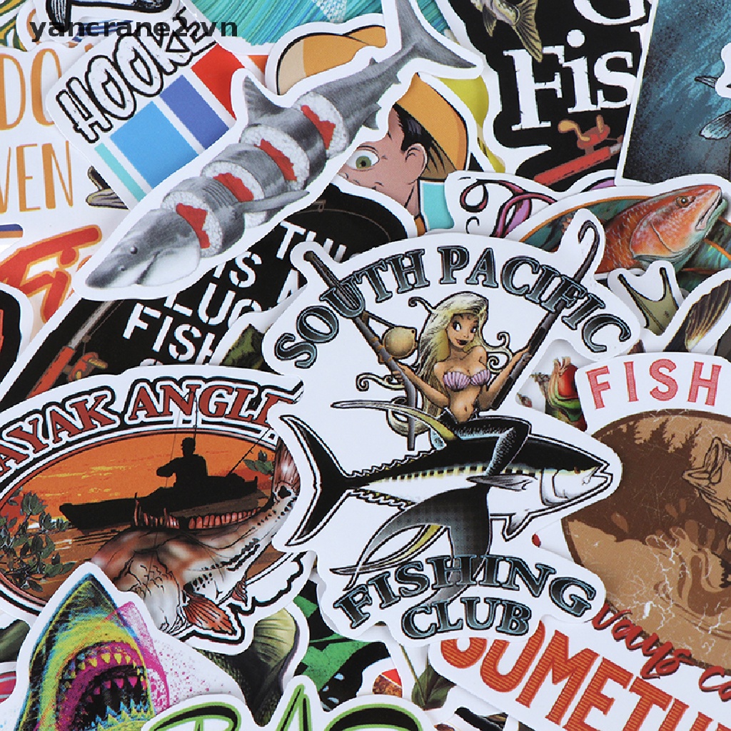 Bộ 65 Miếng Dán Trang Trí Hình Cá Vui Nhộn