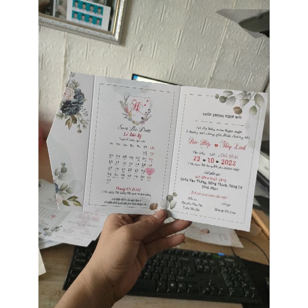 Thiệp cưới Hiện Đại - in thiep cuoi