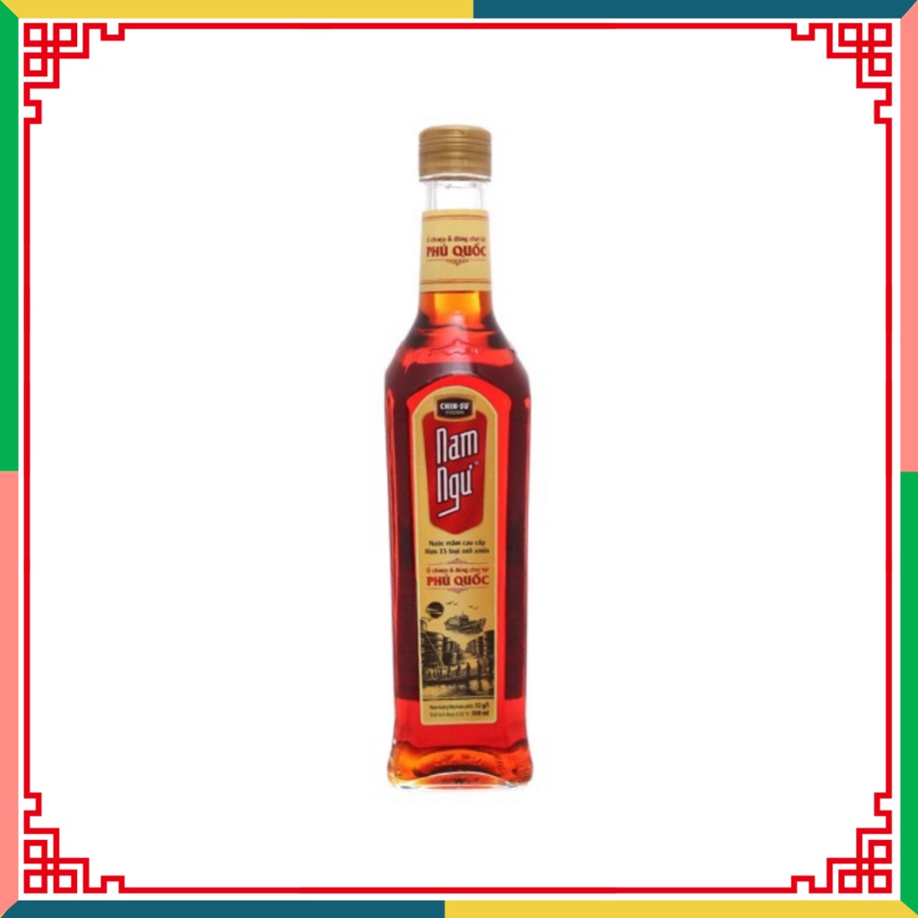 Giá sốc - nước mắm nam ngư Nam ngư Chin Su Phú Quốc chai chất thủy tinh thời thượng độ đạm 40 -500ml ( Đại lý Ngọc Toản)