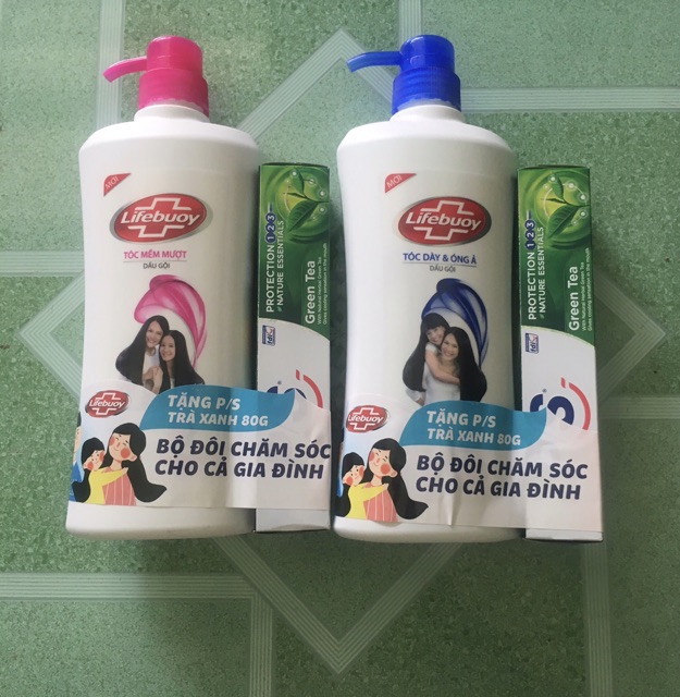 Dầu Gội Lifebuoy tặng kèm kem đánh răng PS trà xanh