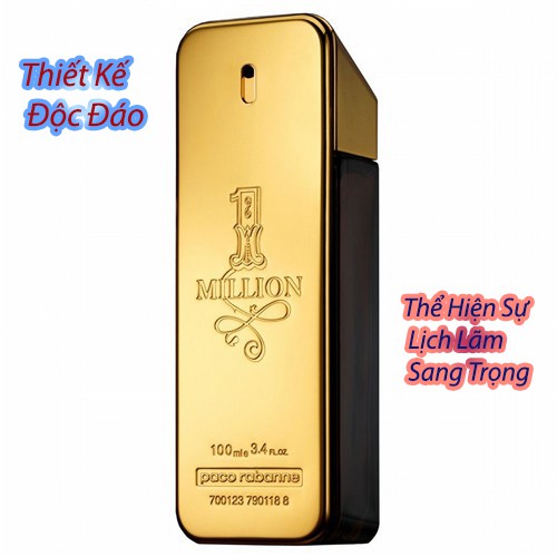 Nước hoa Paco Rabanne One Million EDT 100ml [Chính hãng] mùi hương sang trọng, lịch lãm và đẳng cấp dành cho nam giới | BigBuy360 - bigbuy360.vn