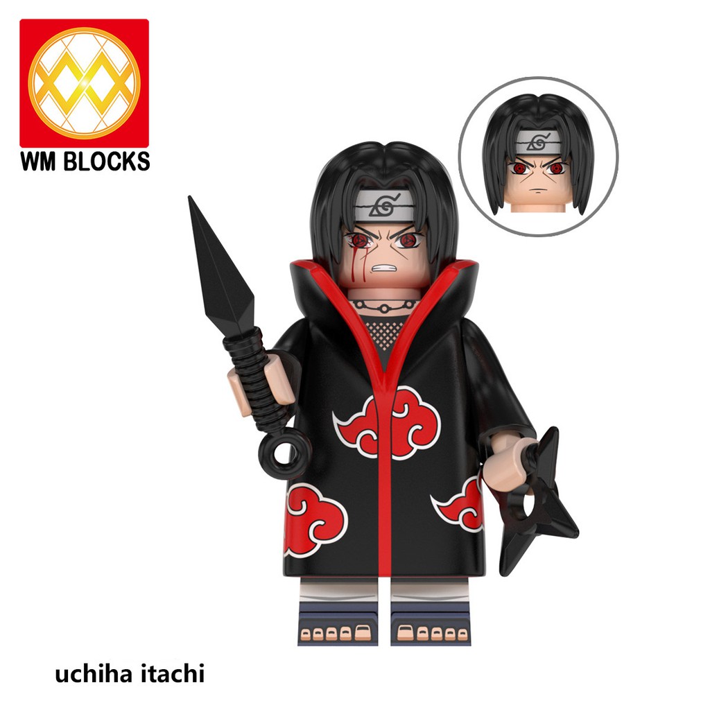 Mô Hình Lắp Ráp Lego anime Nhân Vật Hoạt Hình Naruto AKATSUKI kakashi uchiha itachi sasuke sakura obito madara hokage