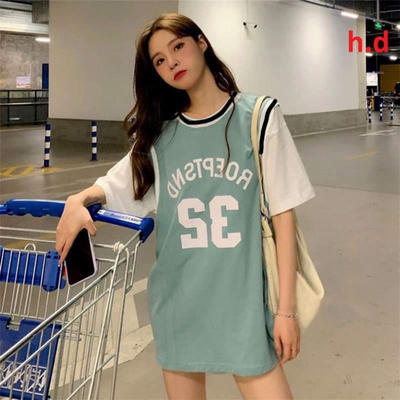 áo thun phối tay raplang boe 23, áo phông bóng chày tay lỡ chất cotton form thụng nam nữ mặc đôi nhóm unisex freesize