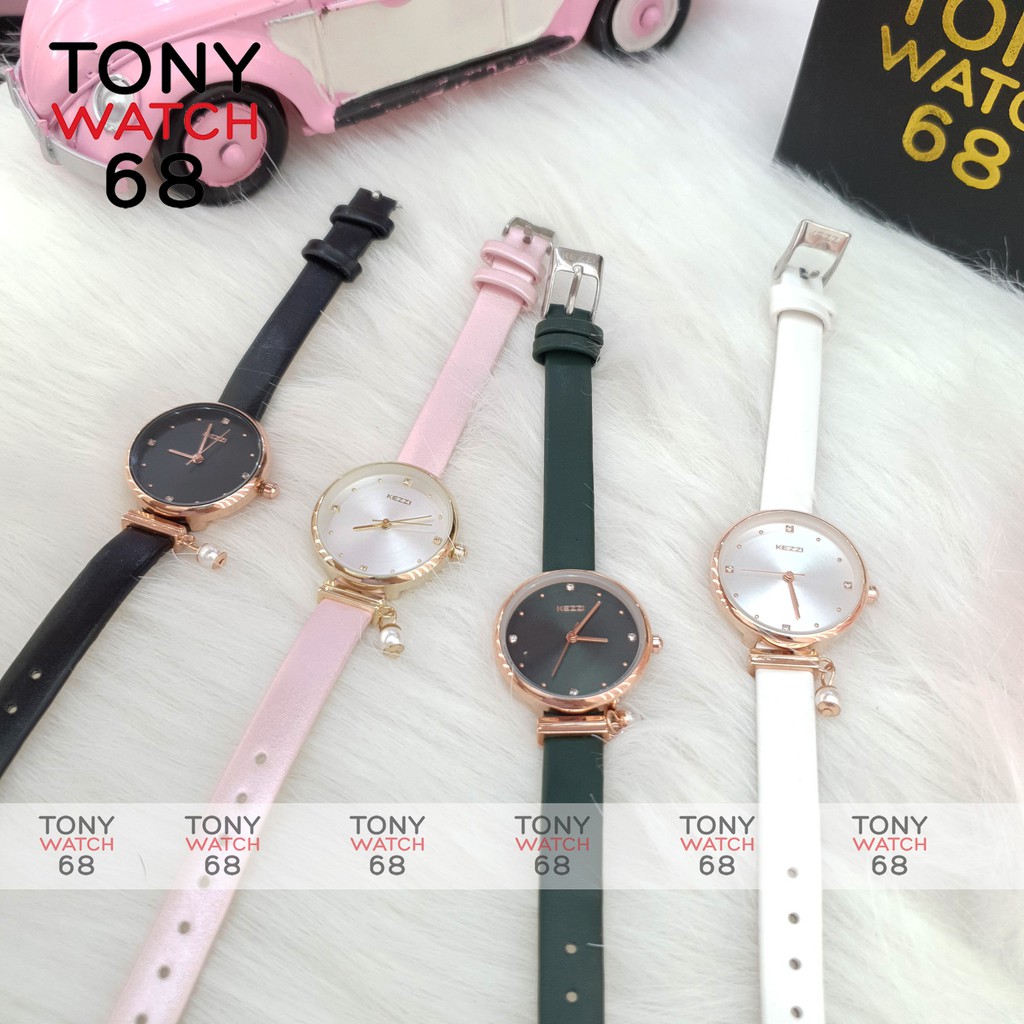 Đồng hồ nữ dây da chính hãng Kezzi đeo tay chống nước thời trang giá rẻ | BigBuy360 - bigbuy360.vn