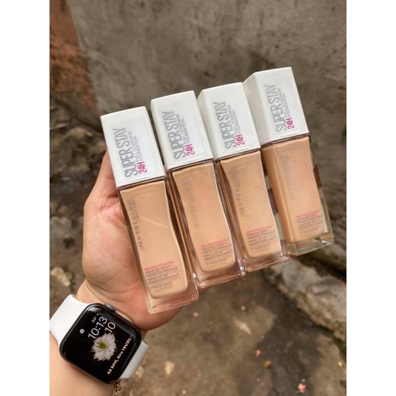 Kem Nền SuperStay Lâu Trôi Che Phủ Cao Full Coverage Foundation Maybelline New York 30ml HALOMI