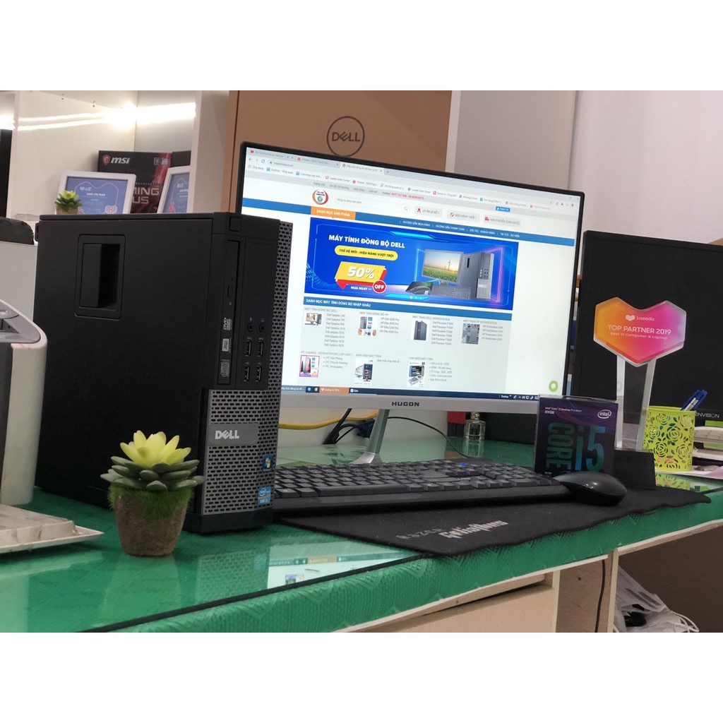 Bộ máy tính Văn phòng Dell Optiplex (Core i7 2600 - Core i5 - Ram 8Gb - SSD 120Gb) Màn hình Cong 24 inch - Tặng Bàn phím | BigBuy360 - bigbuy360.vn
