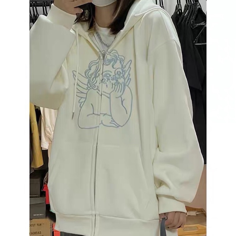 Áo hoodie zip thiên thần (Order)