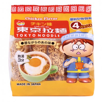 Mì Ăn Liền Tokyo Noodle Nhật Bản Cho Bé Từ 1 Tuổi 1 Gói 4 Vắt Đủ Vị  [Date T9.2021]