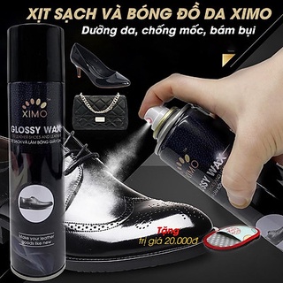 Chai xịt sạch và làm bóng giày đồ da, áo túi ví, ghế da giúp vệ sinh, dưỡng ẩm chống mốc